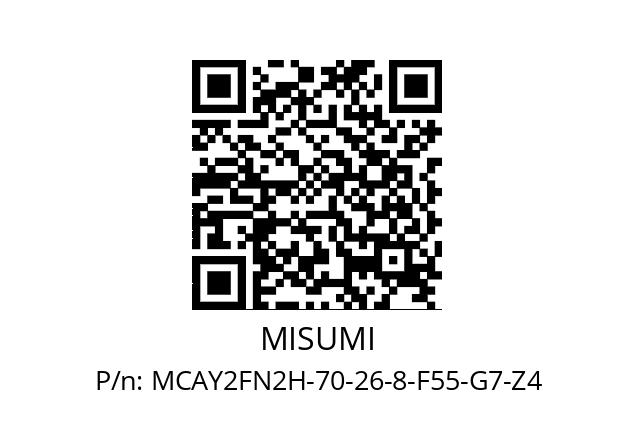   MISUMI MCAY2FN2H-70-26-8-F55-G7-Z4