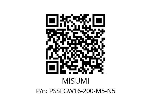   MISUMI PSSFGW16-200-M5-N5