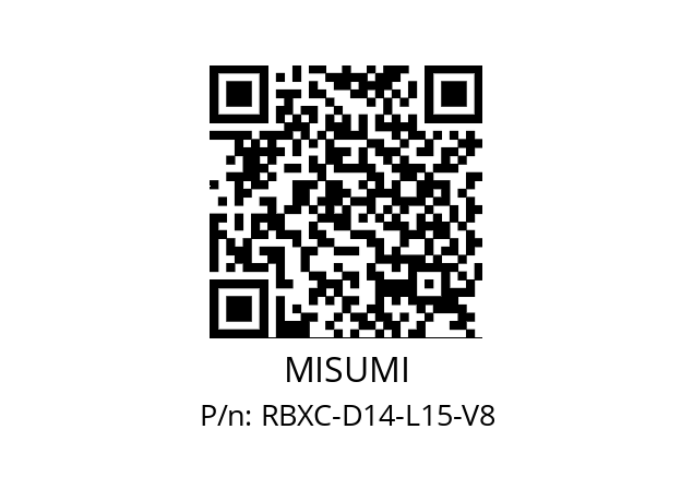   MISUMI RBXC-D14-L15-V8