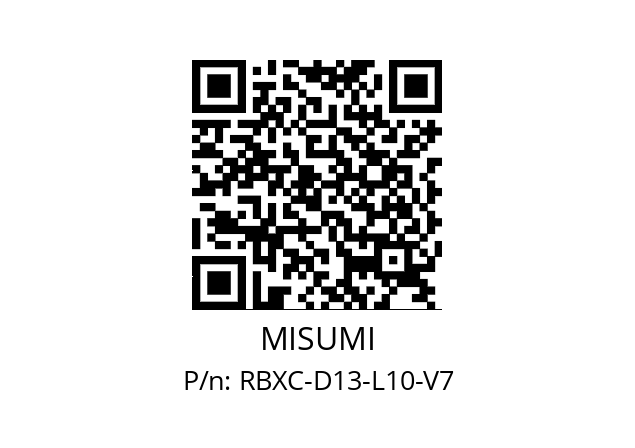   MISUMI RBXC-D13-L10-V7