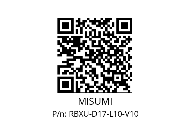   MISUMI RBXU-D17-L10-V10