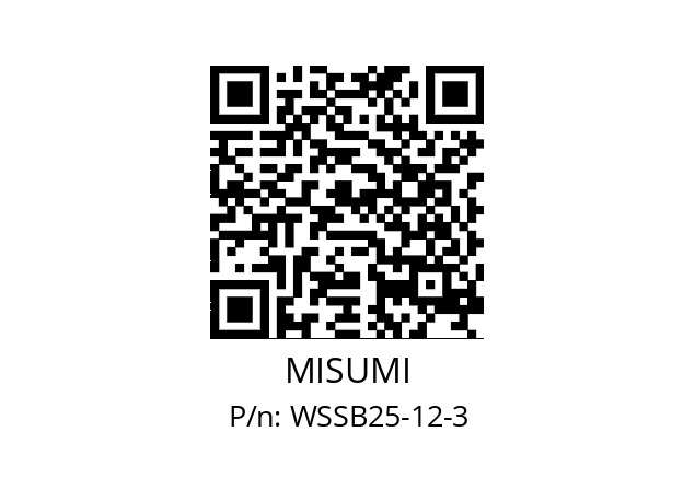   MISUMI WSSB25-12-3