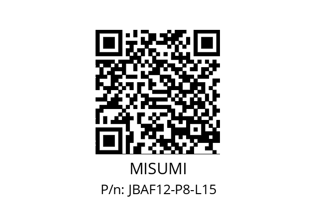   MISUMI JBAF12-P8-L15