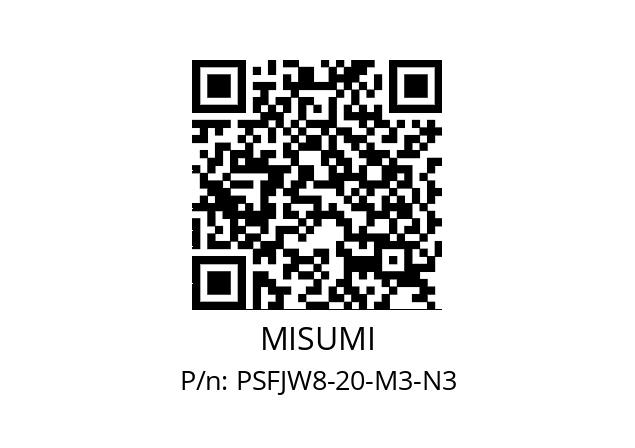   MISUMI PSFJW8-20-M3-N3