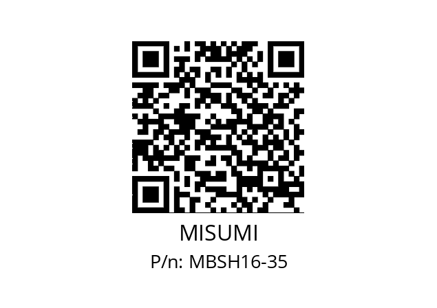   MISUMI MBSH16-35