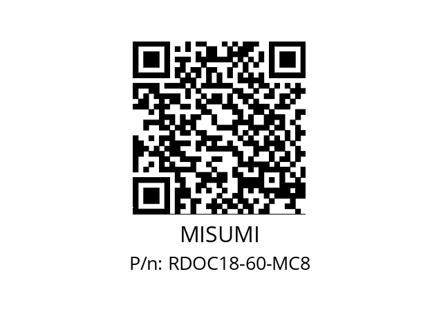   MISUMI RDOC18-60-MC8