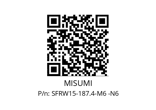   MISUMI SFRW15-187.4-M6 -N6