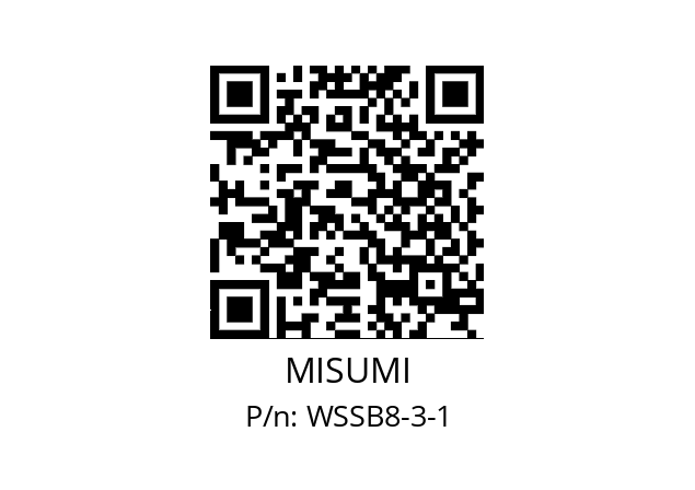   MISUMI WSSB8-3-1