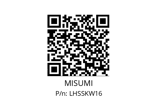   MISUMI LHSSKW16