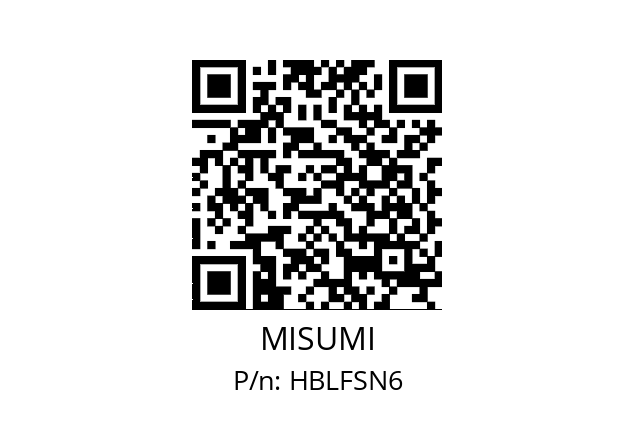   MISUMI HBLFSN6