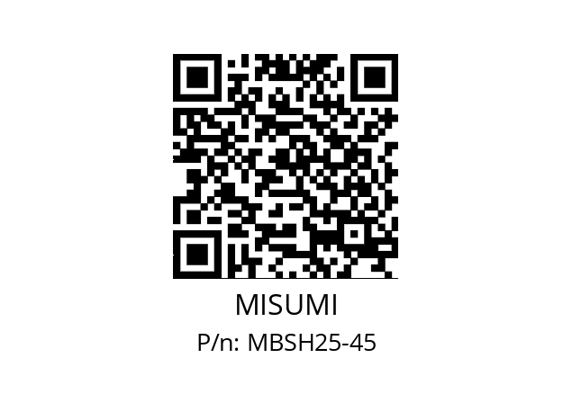   MISUMI MBSH25-45