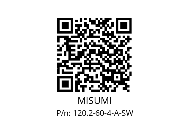   MISUMI 120.2-60-4-A-SW