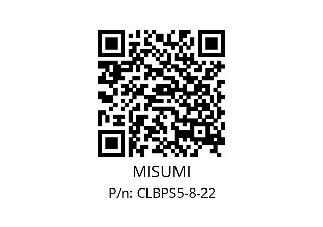   MISUMI CLBPS5-8-22