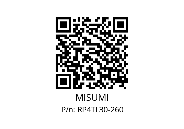   MISUMI RP4TL30-260