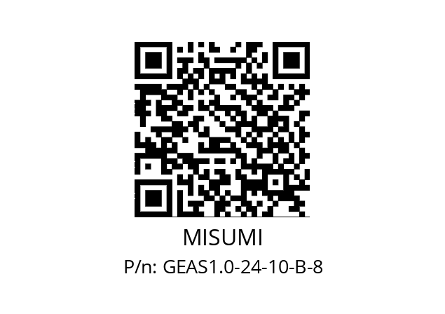   MISUMI GEAS1.0-24-10-B-8