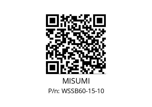   MISUMI WSSB60-15-10