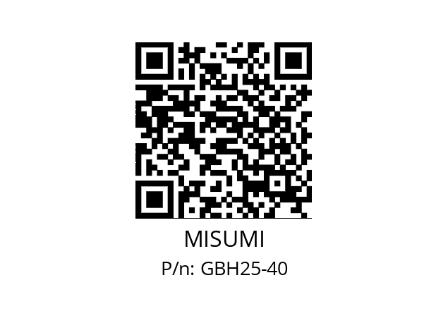   MISUMI GBH25-40