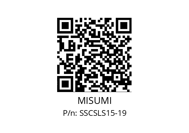   MISUMI SSCSLS15-19