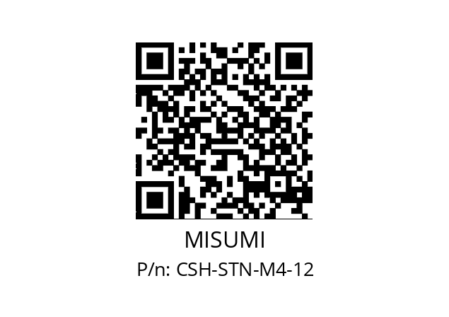   MISUMI CSH-STN-M4-12