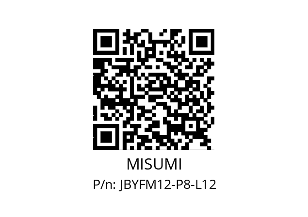   MISUMI JBYFM12-P8-L12