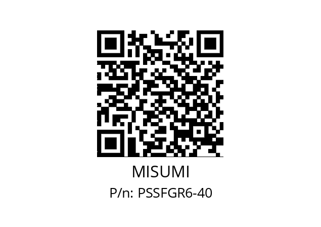   MISUMI PSSFGR6-40