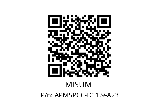   MISUMI APMSPCC-D11.9-A23