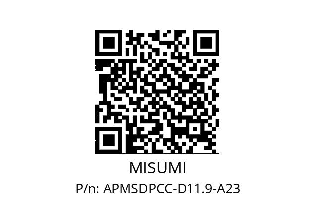   MISUMI APMSDPCC-D11.9-A23