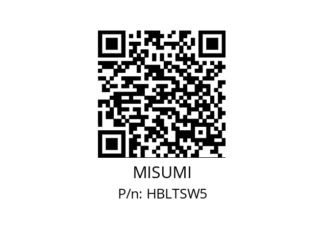   MISUMI HBLTSW5