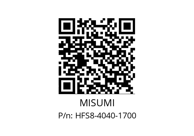   MISUMI HFS8-4040-1700