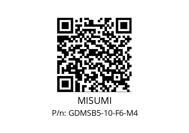   MISUMI GDMSB5-10-F6-M4