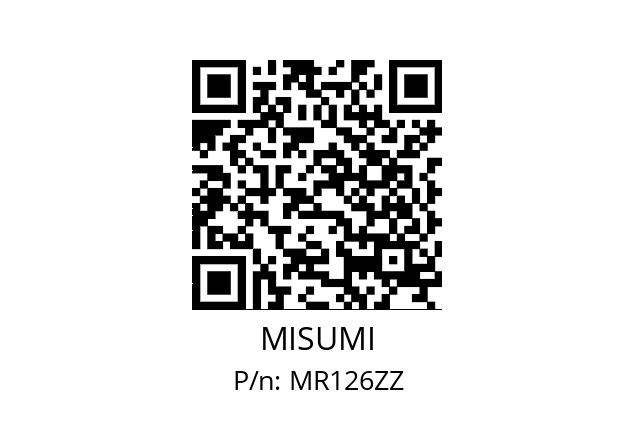   MISUMI MR126ZZ