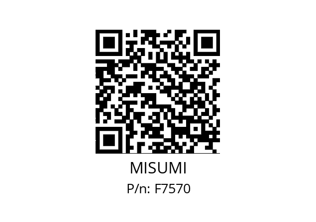   MISUMI F7570