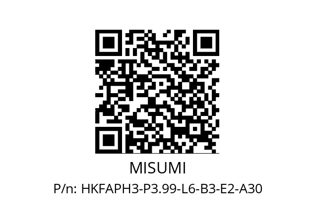   MISUMI HKFAPH3-P3.99-L6-B3-E2-A30