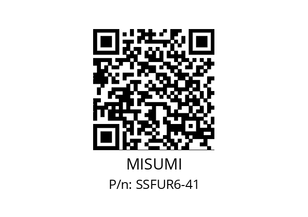   MISUMI SSFUR6-41