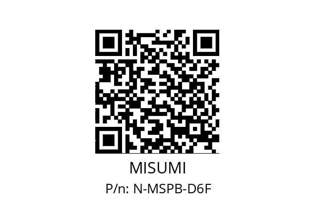   MISUMI N-MSPB-D6F