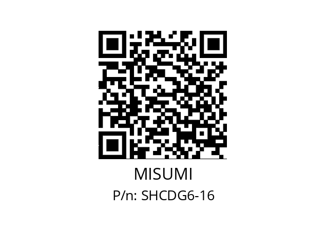   MISUMI SHCDG6-16