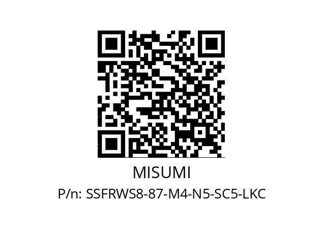   MISUMI SSFRWS8-87-M4-N5-SC5-LKC