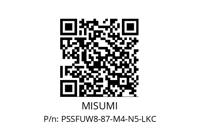   MISUMI PSSFUW8-87-M4-N5-LKC