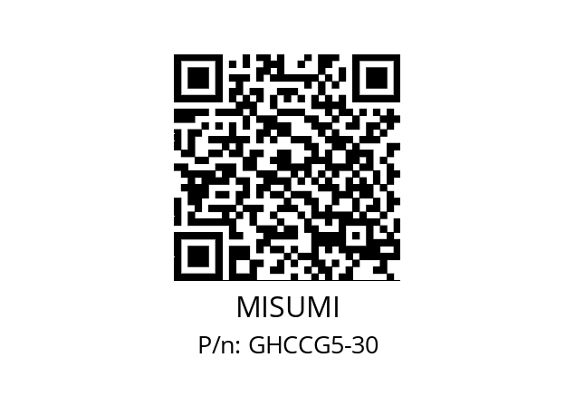   MISUMI GHCCG5-30