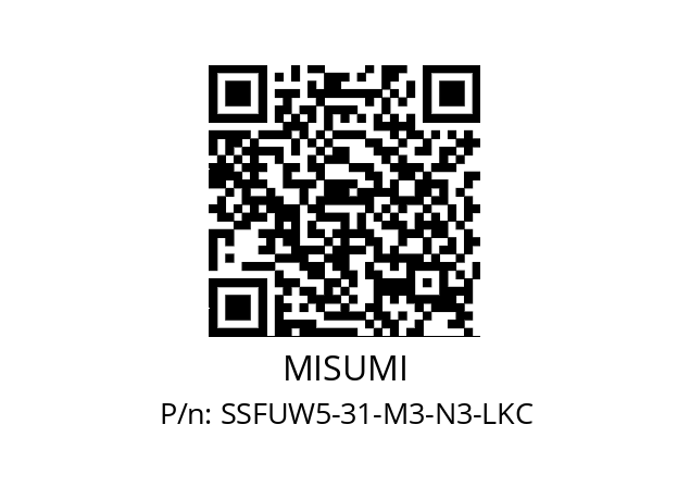   MISUMI SSFUW5-31-M3-N3-LKC