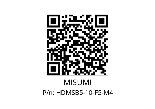   MISUMI HDMSB5-10-F5-M4