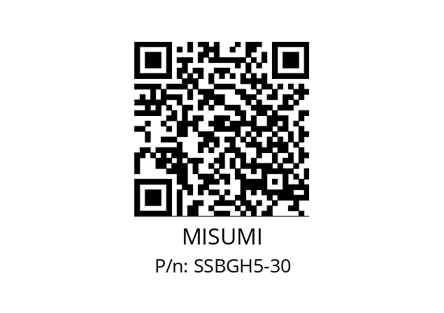   MISUMI SSBGH5-30