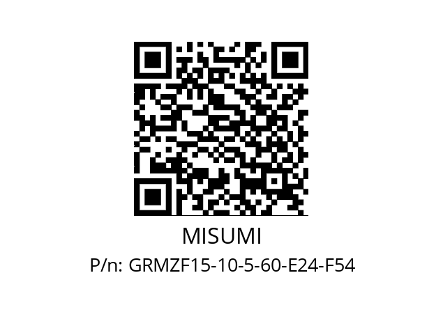   MISUMI GRMZF15-10-5-60-E24-F54