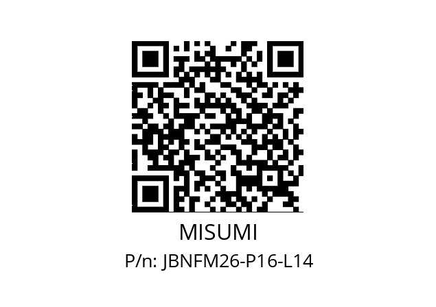   MISUMI JBNFM26-P16-L14