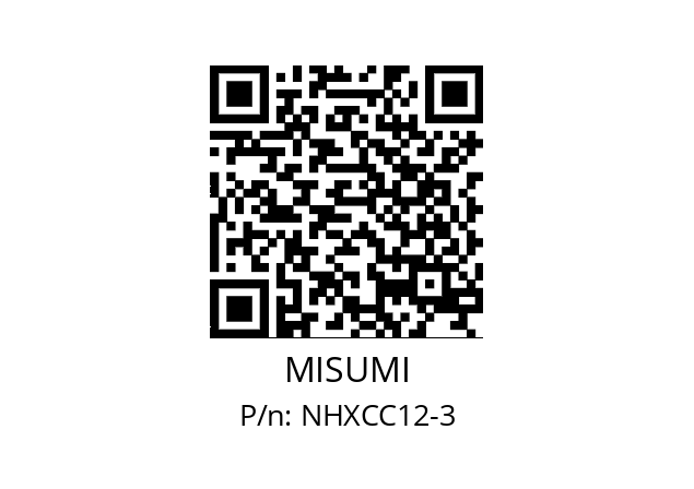   MISUMI NHXCC12-3