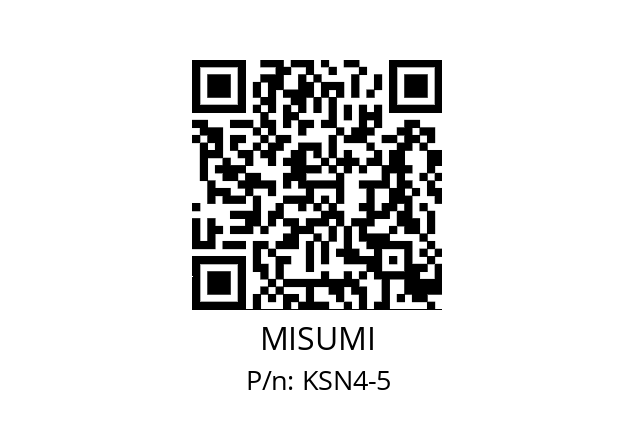   MISUMI KSN4-5