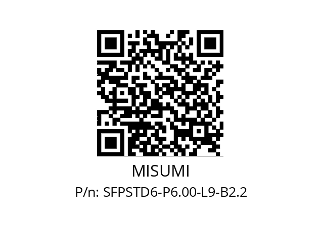   MISUMI SFPSTD6-P6.00-L9-B2.2