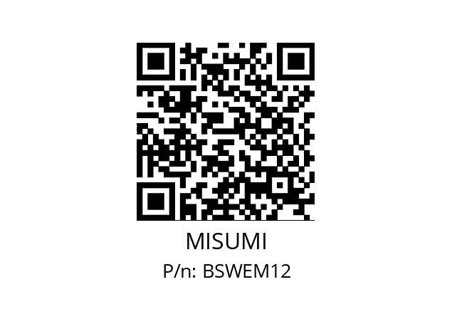   MISUMI BSWEM12