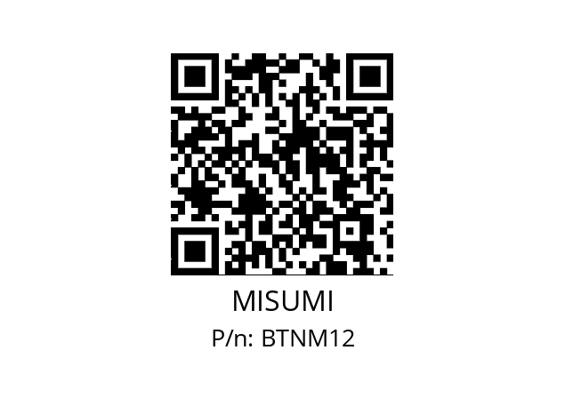   MISUMI BTNM12