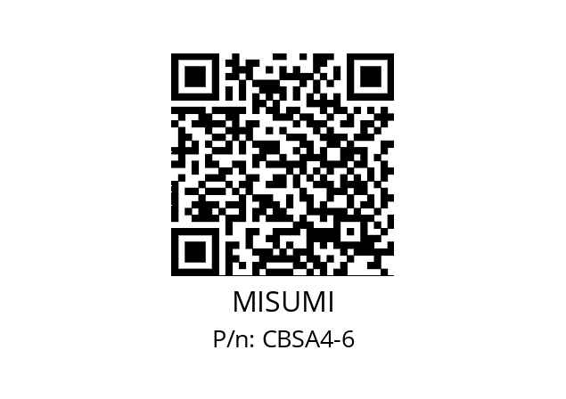   MISUMI CBSA4-6